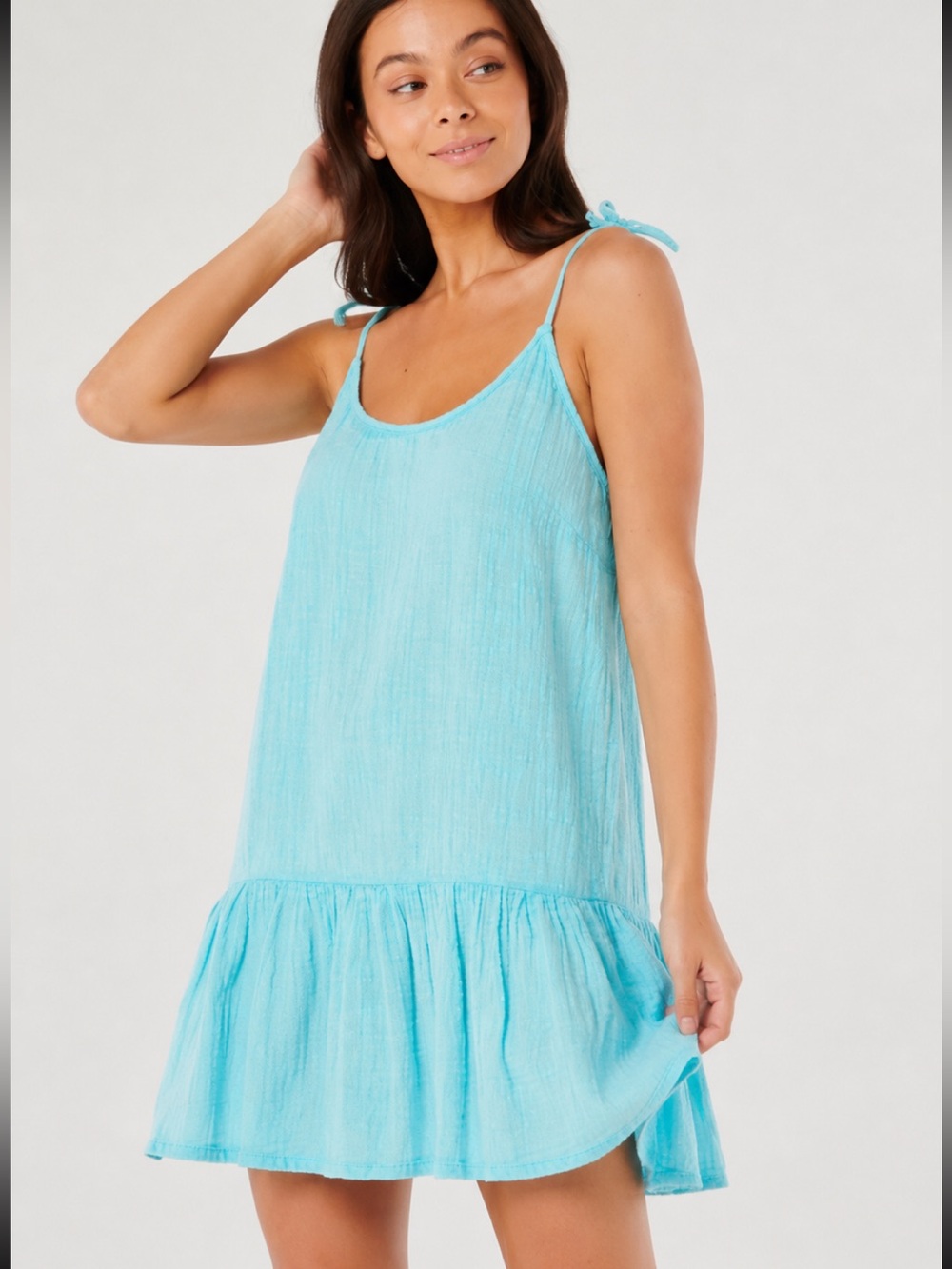 RIP CURL 🌊 Surfer Girl Cover Up | Electric Blue | Casual Dress